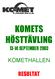 KOMETS HÖSTTÄVLING SEPTEMBER 2003 KOMETHALLEN RESULTAT