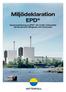 Miljödeklaration EPD. Sammanfattning av EPD för el från Vattenfalls kärnkraftverk (Ringhals och Forsmark) S-P EPD environdec.