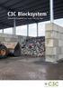 C3C Blocksystem. Robusta betongblock som byggs ihop som lego. CONCRETE m3 CONSTRUCTION