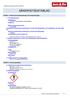 SÄKERHETSDATABLAD. AVSNITT 1: Namnet på ämnet/blandningen och bolaget/företaget. 1.1 Produktbeteckning Handelsnamn