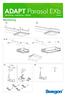 ADAPT Parasol EXb. Montering. Montering Injustering Skötsel A1, B1