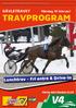 TRAVPROGRAM. Lunchtrav - Fri entré & Drive-In GÄVLETRAVET. Måndag 19 februari. Första start klockan 12.20