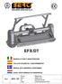 EFX/DT EFX / DT. Anno Año År Jaar. Matricola Matrìcula Serienummer Inschrijvingsnummer. Mod MANUALE D USO E MANUTENZIONE