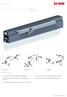 Konsolsatser för CDC. Egenskaper. Serie CDC CDC-BS088-VFO CDC-BS077-VSI CDC-BS089-VFI. Optimal anpassning av konsolsatserna till aktuellt profilsystem