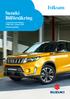 Suzuki Bilförsäkring. i samarbete med Folksam Gäller från 1 januari 2019 Försäkringsvillkor