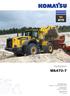 WA 470. Hjullastare WA MOTORSTYRKA 204 kw / v/minut TJÄNSTEVIKT kg SKOPVOLYM 4,1-6,0 m³