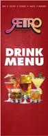 BAR SPORTS DINING MUSIC BURGERS DRINK MENU