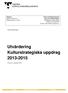 Utvärdering Kulturstrategiska uppdrag