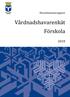 Huvudmannarapport. Vårdnadshavarenkät Förskola