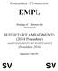 Committee / Commission EMPL. Meeting of / Réunion du 05/09/2013. BUDGETARY AMENDMENTS (2014 Procedure) AMENDEMENTS BUDGÉTAIRES (Procédure 2014)