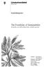 The Possibility of Sustainability En studie om hållbarhetsarbete i klädbranschen