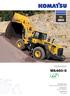 WA 480. Hjullastare WA MOTORSTYRKA 224 kw / v/minut TJÄNSTEVIKT kg SKOPVOLYM 4,5-5,0 m³
