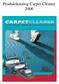 Produktkatalog Carpet Cleaner 2006