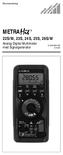 Bruksanvisning METRA 22S/M, 23S, 24S, 25S, 26S/M. Analog Digital Multimeter med Signalgenerator /5.00