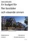 En budget för fler bostäder och växande sinnen