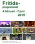 Fritidsprogrammet. 4 februari - 7 juni. Fritidsprogrammet för LSS- verksamheten inom Simrishamn, Sjöbo, Skurup, Tomelilla och Ystads kommuner.