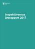 Äldreförvaltningen Uppföljning och inspektion. Inspektörernas årsrapport 2017