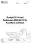 Budget 2019 med flerårsplan för Kramfors kommun