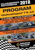 PROGRAM. Västkustloppet 7-8 Juli FALKENBERGS MOTORBANA. 10 KLASSER ca 200 STARTANDE TCR/STCC V8 THUNDER CARS GINETTA