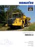 HM 300. Ledad dumptruck HM MOTORSTYRKA 248 kw / v/minut MAX. NYTTOLAST 28,0 ton LASTVOLYM, RÅGAT 17,1 m³
