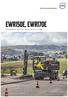 EWR150E, EWR170E. Volvo grävmaskiner 15,4 17,9 ton, 105 kw, 17,9 19,2 ton, 115 kw