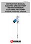 I26148-SE INSTRUCTION MANUAL ELECTRIC GREASE PUMP INSTRUKTIONSBOK ELEKTRISK FETTPUMP , ,