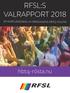 RFSL:S VALRAPPORT 2018