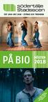 SEP 2018 DEC 2018 ESTRAD OCH TROMBON PÅ BIO HÖSTEN PROGRAM I SEPARAT SE VÅRT ÖVRIGA BROSCHYR!