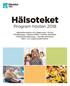 Hälsoteket Program hösten 2018