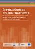 ÖPPNA DÖRRENS POLITIK I NATTLIVET
