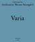 Nätkatalog från. Antikvariat Werner Stensgård. Varia