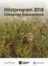 Höstprogram 2018 Linköpings Naturcentrum