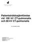 Patientstråldosjämförelse vid 100 kv CT-pulmonalis och 80 kv CT-pulmonalis
