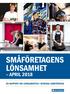 SMÅFÖRETAGENS LÖNSAMHET APRIL 2018 EN RAPPORT OM LÖNSAMHETEN I SVENSKA SMÅFÖRETAG