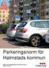 Parkeringsnorm för Halmstads kommun