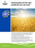 Vad betyder EU för vårt jordbruk och vår mat?