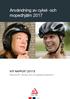 Användning av cykel- och mopedhjälm 2017
