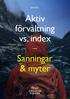 Aktiv förvaltning vs. index