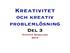Kreativitet och kreativ problemlösning Del 3 Crister Skoglund 2015