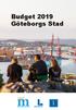 Budget 2019 Göteborgs Stad