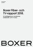 Boxer Fiber- och TV-rapport 2018.