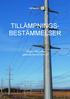 TILLÄMPNINGS- BESTÄMMELSER