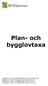 Plan- och bygglovtaxa