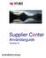 Supplier Center Användarguide Version 9