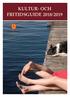 KULTUR- OCH FRITIDSGUIDE 2018/2019