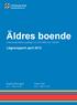 Äldres boende. Lägesrapport april Birgitta Branegård Peter Öste Kommunstyrelsens uppdrag, KS , dnr 1326/09