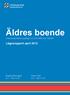 Äldres boende. Lägesrapport april Birgitta Branegård Peter Öste Kommunstyrelsens uppdrag, KS , dnr 1326/09