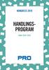 KONGRESS 2018 HANDLINGS- PROGRAM