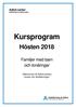 Kursprogram. Hösten Familjer med barn och tonåringar. Adhd-center habilitering.se/adhd-center