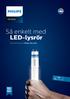 LED-lysrör. Så enkelt med. LED-lysrör. Äkta proffs använder Philips LED-lysrör. NYA T8- och T5-alternativ